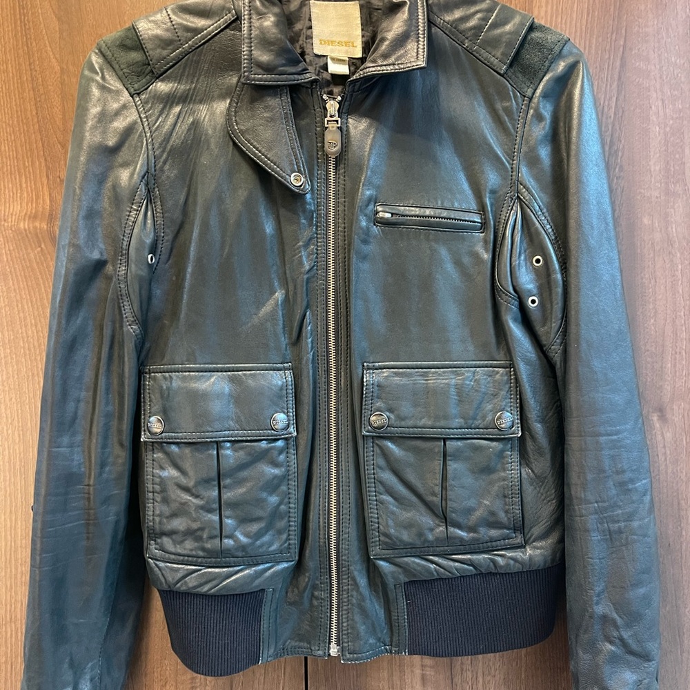 Diesel Women’s Black Leather Jacket